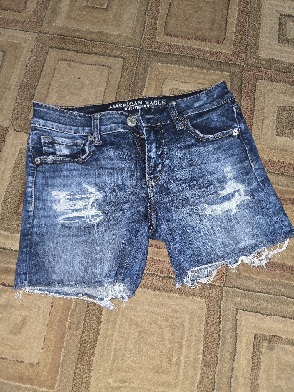 American Eagle Distressed Denim Cutoff Shorts